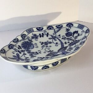 Vintage Vienna Woods Blue and White Candy Dish